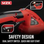 MZK Cordless Grass Shear & Shrubbery Trimmer, 7.2V Battery Powered Hedge Trimmer, 2 in 1 Handheld Grass Clippers, Electric Grass Trimmer Hedge Shears, Grass Cutter with Charger for Garden, Lawn