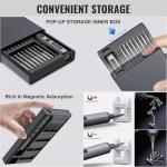 Mini Electric Screwdriver 3.7V, Cordless Screwdriver Set, Precision Electric Screwdrivers 72-in-1 Magnetic Bits, Rechargeable Portable Repair Tool Kit for Electronics Laptops Glasses Clocks