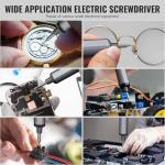 Mini Electric Screwdriver 3.7V, Cordless Screwdriver Set, Precision Electric Screwdrivers 72-in-1 Magnetic Bits, Rechargeable Portable Repair Tool Kit for Electronics Laptops Glasses Clocks