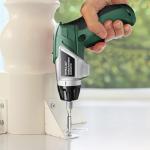 MYMULIKE Electric Screwdriver Cordless Set, 3.6V Power Screwdriver Rechargeable with Light, Green Screw Gun with Pivoting Handle and Drill, 49 Pcs Accessories, 6+1 Torque Setting, 2000 mAh Battery