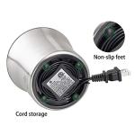 DR MILLS DM-7412M Stainless Steel Electric Dried Spice and Coffee Grinder,2 in 1 Wet and Dry, Removable Cups, Dishwasher Safe