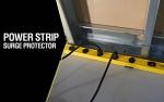Yellow jacket 5154 4-Foot Metal Power Strip With 510J Surge Protector and Re-settable Circuit Breaker, Featuring 12 Outlets with 6-Foot Yellow Cord