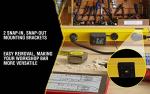 Yellow jacket 5154 4-Foot Metal Power Strip With 510J Surge Protector and Re-settable Circuit Breaker, Featuring 12 Outlets with 6-Foot Yellow Cord