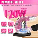 Cordless Detail Sander - 20V Electric Hand Sander with 22Pcs Sandpapers, 12000 RPM Mouse Sander with Dust Bag, Compact Palm Sander Tool for Woodworking, 2.0Ah Battery and Charger Included