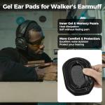 Gel Ear Pads for Walker's Razor Ear Protection,Ear Cushion Replacement for Walker Series Slim Electronic Earmuffs or Shooting Range&Hunting Hearing Protection