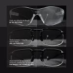 Bullhead Safety Pompano Polarized Safety Glasses, ANSI Z87+, Performance Fog Technology and Scratch Resistant Lenses, Polycarbonate Eyewear with UV Light Protection, Ice Blue Lenses, Matte Black Frame