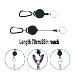 Amoygoog Stainless Steel Fishing Pliers - Needle Nose Plier for Cutting Fishing Line, Multitool Pliers with Sheath and Telescopic Lanyard | Fishing Tools