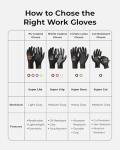 OKIAAS Work Gloves for Men,Ultra Thin and Lightweight Working Gloves with Grip,12 Pairs Bulk Pack Construction Gloves with Polyurethane Coating,Safety Gloves for Light Duty Work (Black, Large)