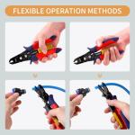 PLANEKO Air Line Pliers Push to Connect Fitting Disconnect Tool for 1/4" 5/16" Pneumatic Hose Quick Connect Fittings Removing Air Line Removal Tool Hose Release Pliers for 6mm 8mm Push Fit Connector