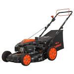 YARDMAX 22 in. 201cc Select PACE 6 Speed CVT High Wheel FWD 3-in-1 Gas Walk Behind Self Propelled Lawn Mower, Black (YG2860)