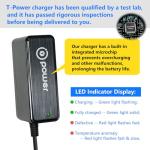 T Power Charger for Nemo Grabo Pro Electric Vacuum Classic Grabber Suction Cup Lifter VOKNANDDXP2, NG1BFB1S, NG2BFB PCBM65A, MSP-01 Ac Dc Adapter RK13023 Power Supply Cord