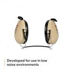 3M PELTOR Hearing Protection Optime 95 Earmuffs, Behind the Head, H6B/V, 21 dB NRR, Adjustable Earcups, E-A-Rfit Compatible, Stainless Steel, Pack of 1, Beige