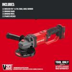 CRAFTSMAN V20* Angle Grinder, Small, 4-1/2-Inch, Tool Only (CMCG400B)