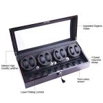 udgtee XTELARY Automatic Watch Winder, Watch Winders with 8 Winder Positions, 9 Storage Spaces, Super Quiet Motor, 4 Rotation Modes, and Dual Power Supply for Men and Women Watches