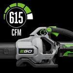 EGO Power+ LB6151 615 CFM Variable-Speed 56-Volt Lithium-ion Cordless Leaf Blower with 2.5Ah Battery and Charger Included
