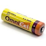 2x OmniCel ER14505 3.6V 2400mAh AA Lithium Button Top Battery For use with CMOS Circuit memory power, Numerical control tool, Taximeter, Military communication, TPMS Automobile tire monitor