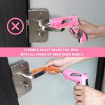 MYMULIKE Cordless Electric Screwdriver, 3.6V Rechargeable Power Screwdriver with 47 pcs Accessories, usb charging, 3Nm Screw Gun, mini Carrying screwdriver set ​with LED Light Electric Power Drill Set