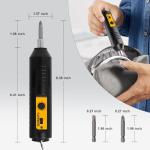 JULIXIN Cordless Screwdriver Rechargeable – Compact Battery Operated Electric Screw Driver with Magnetic Bits, Type-C Charging, 12 Bits & Storage Box – Small Power Screwdriver for DIY & Repairs