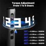 AXTH 76in1 Mini Electric Screwdriver, [Bearing Steel] Magnetic Power Precision Screw driver Set, Rechargeable Tiny Cordless Repair Tool Kit, for Eyeglass, Watch, Computer, Ring Doorbell, PS5, More