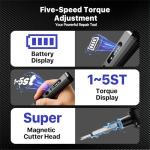 AXTH 76in1 Mini Electric Screwdriver, [Bearing Steel] Magnetic Power Precision Screw driver Set, Rechargeable Tiny Cordless Repair Tool Kit, for Eyeglass, Watch, Computer, Ring Doorbell, PS5, More