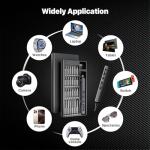 AXTH 76in1 Mini Electric Screwdriver, [Bearing Steel] Magnetic Power Precision Screw driver Set, Rechargeable Tiny Cordless Repair Tool Kit, for Eyeglass, Watch, Computer, Ring Doorbell, PS5, More