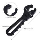 EVIL ENERGY AN Fitting Hose Wrench Adjustable 3AN-16AN Aluminum Black