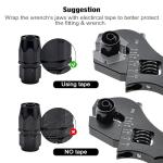 EVIL ENERGY AN Fitting Hose Wrench Adjustable 3AN-16AN Aluminum Black