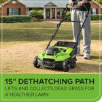 Greenworks 40V 15 inch Dethatcher/Scarifier, Tool Only