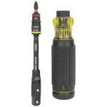 Klein Tools 32516HD KNECT 16-in-1 Impact-Rated Hybrid Screwdriver/Nut Driver, Magnetic, Flip Socket, 11 Bits, 2 Nut Drivers, 3/8-Inch Square Adapter