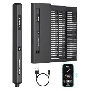 AM ARROWMAX Electric Screwdriver Set - Rechargeable with 32-bit Microprocessor & HD OLED Display for High Precision Tasks, Up to 3.47 in-lb / 4.0kgf.cm Torque, Perfect for Model Repairs