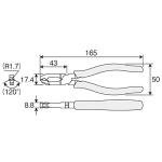Hozan P-221 Chain Pliers for Industrial Machinery, Bicycles, Motorcycles