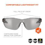 Ergodyne Skullerz VALI Frameless Safety Glasses, Lightweight, Indoor/Outdoor Lens