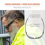 Ergodyne Skullerz VALI Frameless Safety Glasses, Lightweight, Indoor/Outdoor Lens