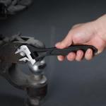 WORKPRO 8" Adjustable Wrench, Black Oxide Wrench 8 Inch with Inch/Metric Scale, Premium Cr-V Steel