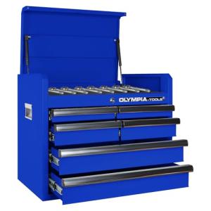 Olympia Tools 26in Tool Chest with 6 Drawes, Portable Metal Tool Box for Garage, Home and Warehouse, Capacity Holds Up to 100-lb in Each Drawer