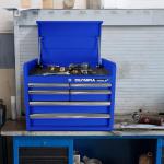 Olympia Tools 26in Tool Chest with 6 Drawes, Portable Metal Tool Box for Garage, Home and Warehouse, Capacity Holds Up to 100-lb in Each Drawer