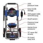 Westinghouse WPX3200e Electric Pressure Washer, 3200 PSI and 1.76 Max GPM, Induction Motor, Onboard Soap Tank, Spray Gun and Wand, 5 Nozzle Set, for Cars/Fences/Driveways/Homes/Patios/Furniture, Blue