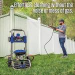 Westinghouse WPX3200e Electric Pressure Washer, 3200 PSI and 1.76 Max GPM, Induction Motor, Onboard Soap Tank, Spray Gun and Wand, 5 Nozzle Set, for Cars/Fences/Driveways/Homes/Patios/Furniture, Blue