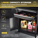 Omelaza 8-Drawer Rolling Tool Chest with Lock, Detachable Tool Cabinet Cart with Wheels, High-Capacity Mechanic Tool Organizer for Garage Workshop Warehouse Storage​