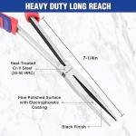 WORKPRO Premium 11” Extra Long Needle Nose Pliers, Paper Clamp Precision, Heavy-Duty CRV Steel, Soft Grip