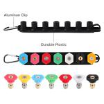 Pressure Washer Tips, Set of 7 Pressure Washer Nozzle Tips with Nozzle Holder, 1/4 Inch Quick Connect, 4000 PSI