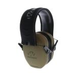 Walker's Razor Slim Passive Earmuff - Ultra Low-Profile Earcups - Olive Dark Green, One Size