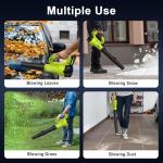 SUNCHERS Leaf Blower Cordless with 2 Batteries and Charger, Electric Battery Powered Cordless Leaf Blower, Portable Lightweight Handhold Blowers for Blowing Leaves, Patio Cleaning, Lawn Care and Dust