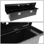 Auto Dynasty 63 Inch Truck Tool Box, Heavy Duty Aluminum Truck Bed Storage Box Organizer with Lock and Keys for Pick Up Truck Bed RV Trailer, 63 (H) x 12 (W) x 14 (D) inch, Black