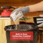 Vkndoynt Detail Sander, 12,000 OPM Mini Electric Sander with Dust Collector, 1.1Amp Power Mouse Sander with 15PCS Sanderpapers for Tight Spaces Sanding, Polishing, Removing Paint in Home Decoration