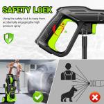 POXURIO Electric Pressure Washer, 4000PSI 2.8 GPM Power Washer with Foam Cannon 35FT Hose Electric High Pressure Washer for Fences, Patios, Decks, Patios and Cars Powerwasher