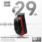 cumunebula Noise Reduction Ear Protection Ear Muffs, Shooting Ear Protection, SNR 28dB Noise Cancelling Headphones for Adults Kids Autism, Hearing Protection for Shooting,Gun Range,Mowing