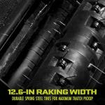 Sun Joe Electric Lawn Dethatcher & Scarifier with 8-Gal Bag, 12 Amp, 12.6 Inch, Black - Heavy Duty Gardening Machine and Equipment for Lawn, Yard, and Grass, AJ801E