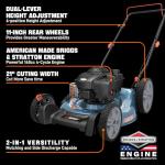 SENIX 21-Inch Gas Push Lawn Mower with Briggs & Stratton