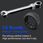 12-Piece Flex Head Ratchet Wrench Set